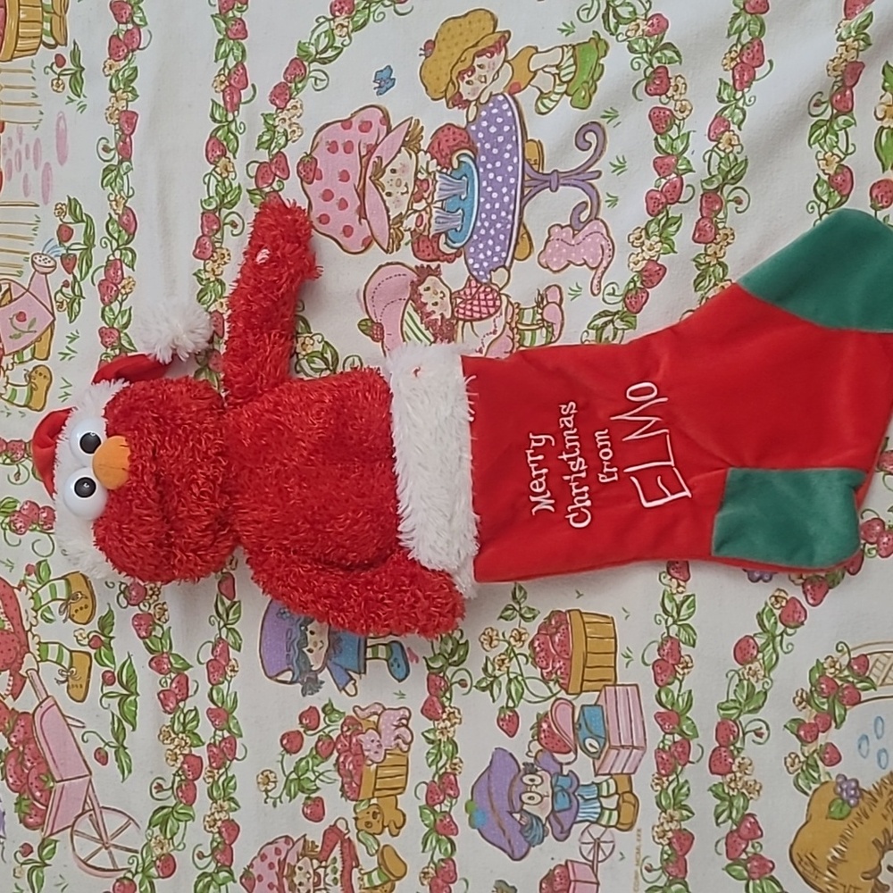 Vintage Sesame Street Elmo Stocking